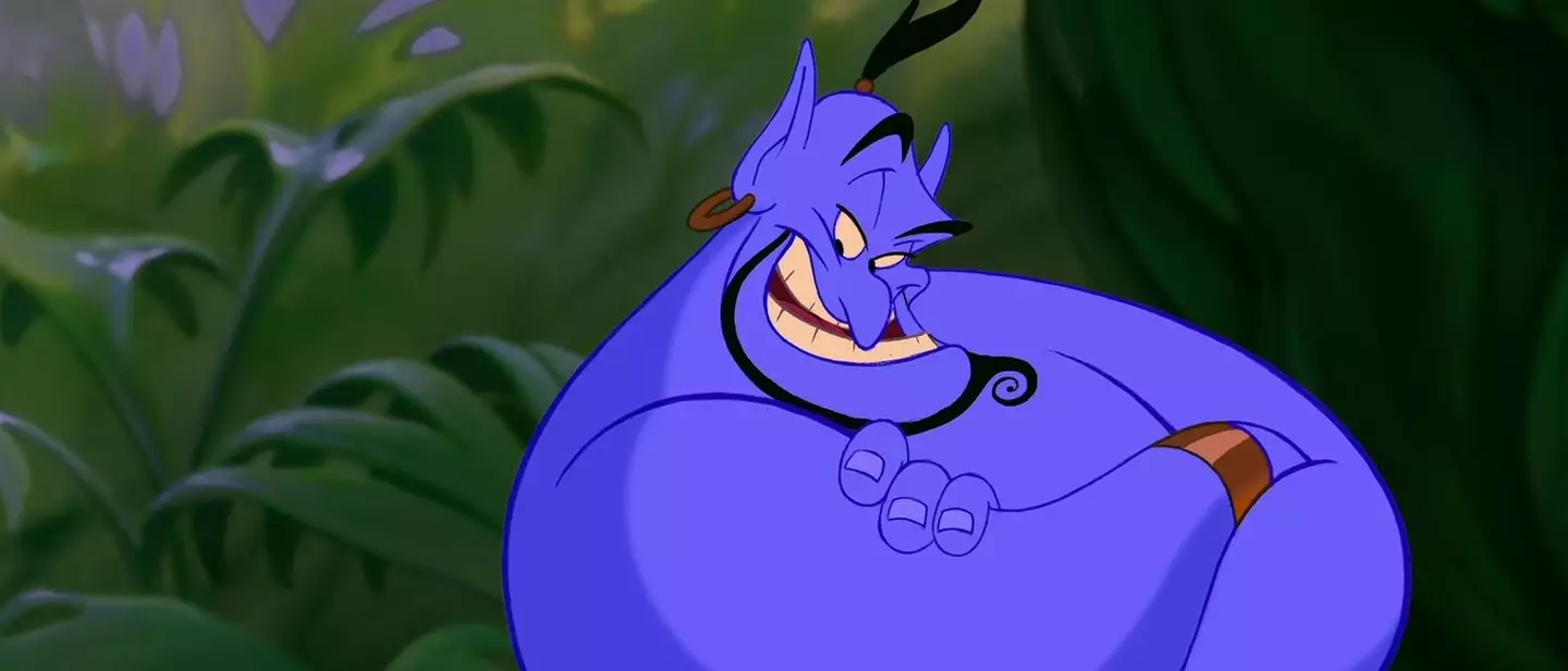 Robin Williams reprises his role as the Genie.