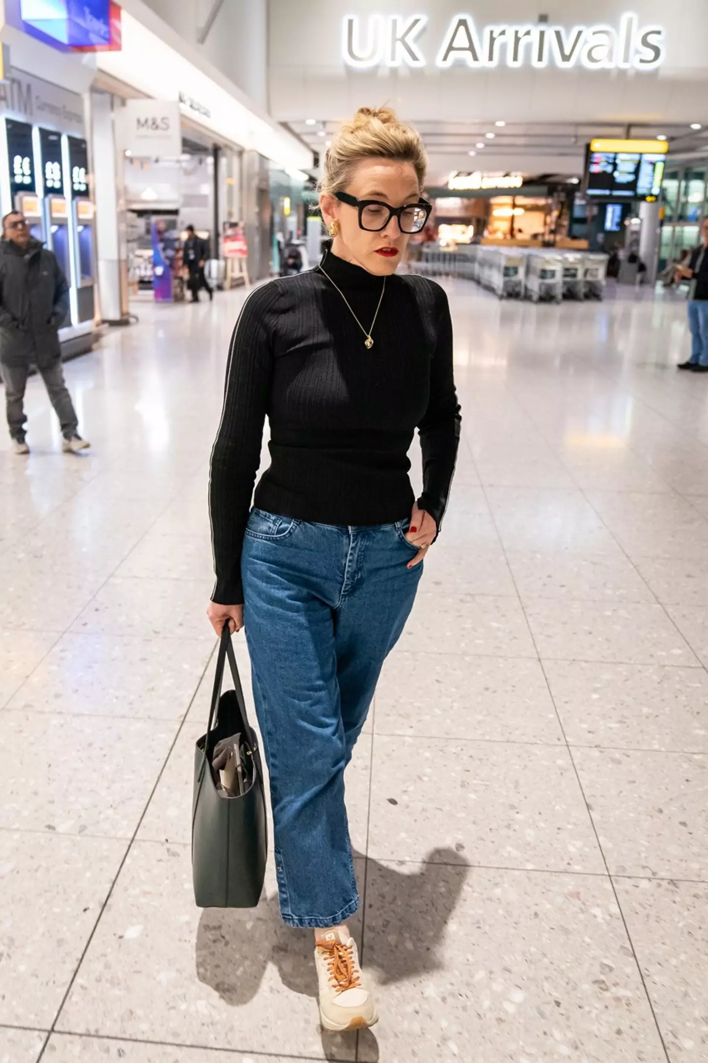 Grace Dent was spotted arriving back in UK after her sudden I’m A Celebrity departure.