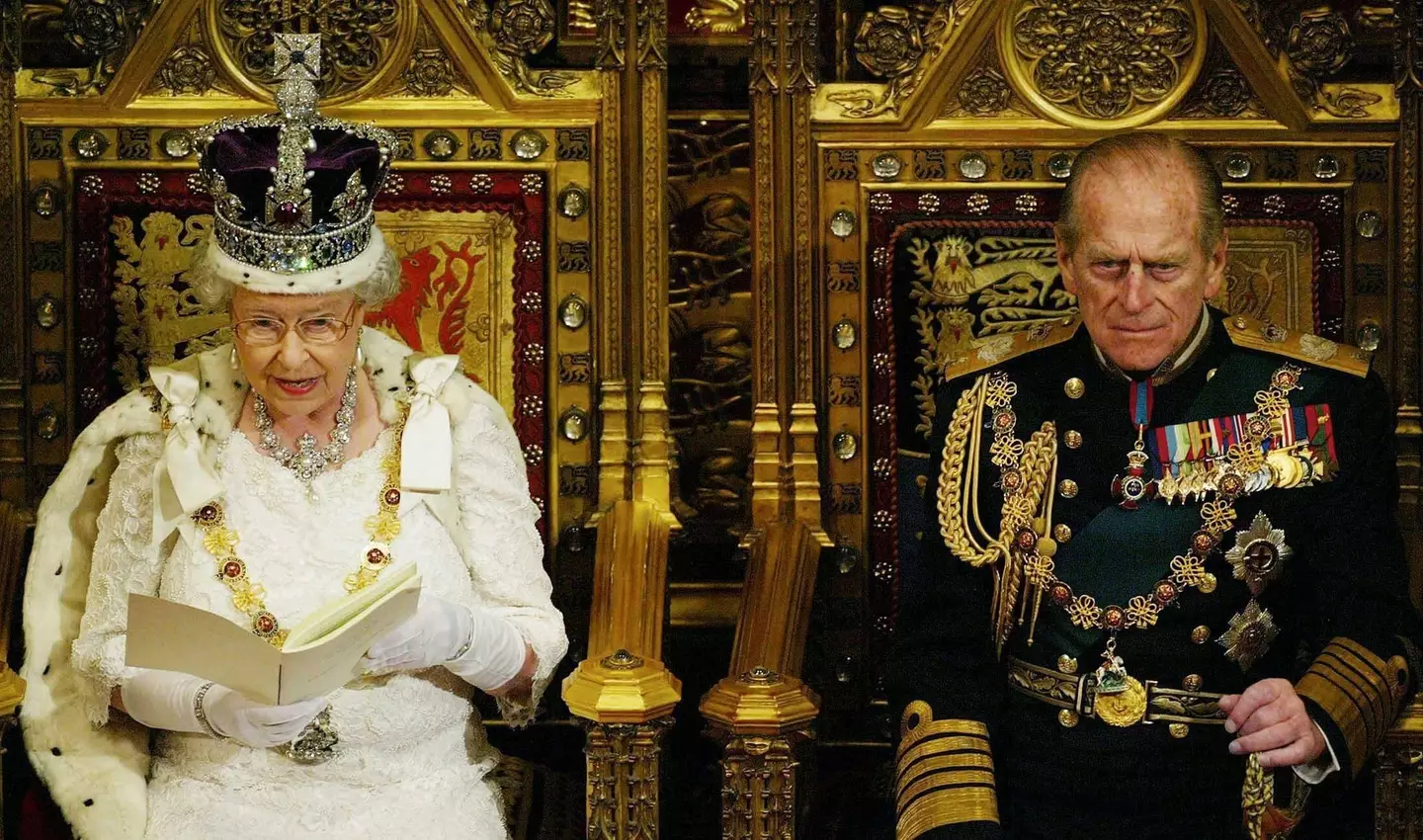 Prince Phillip and the Queen at the 2003 Queen's Speech.