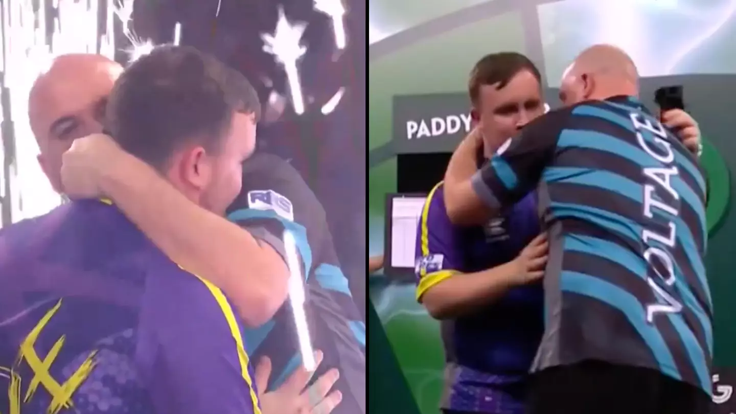 Luke Littler reveals what Rob Cross said to him on stage after darts semi-final victory