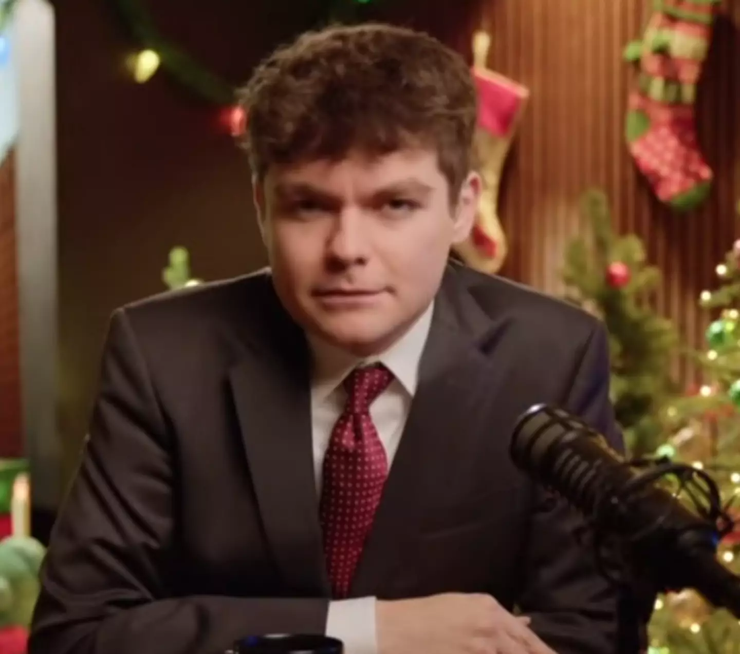 The podcaster said he was an 'incel' and claimed he was saving himself for marriage, though he says he finds women 'annoying' and thinks they 'talk too much' (YouTube/Piers Morgan Uncensored)