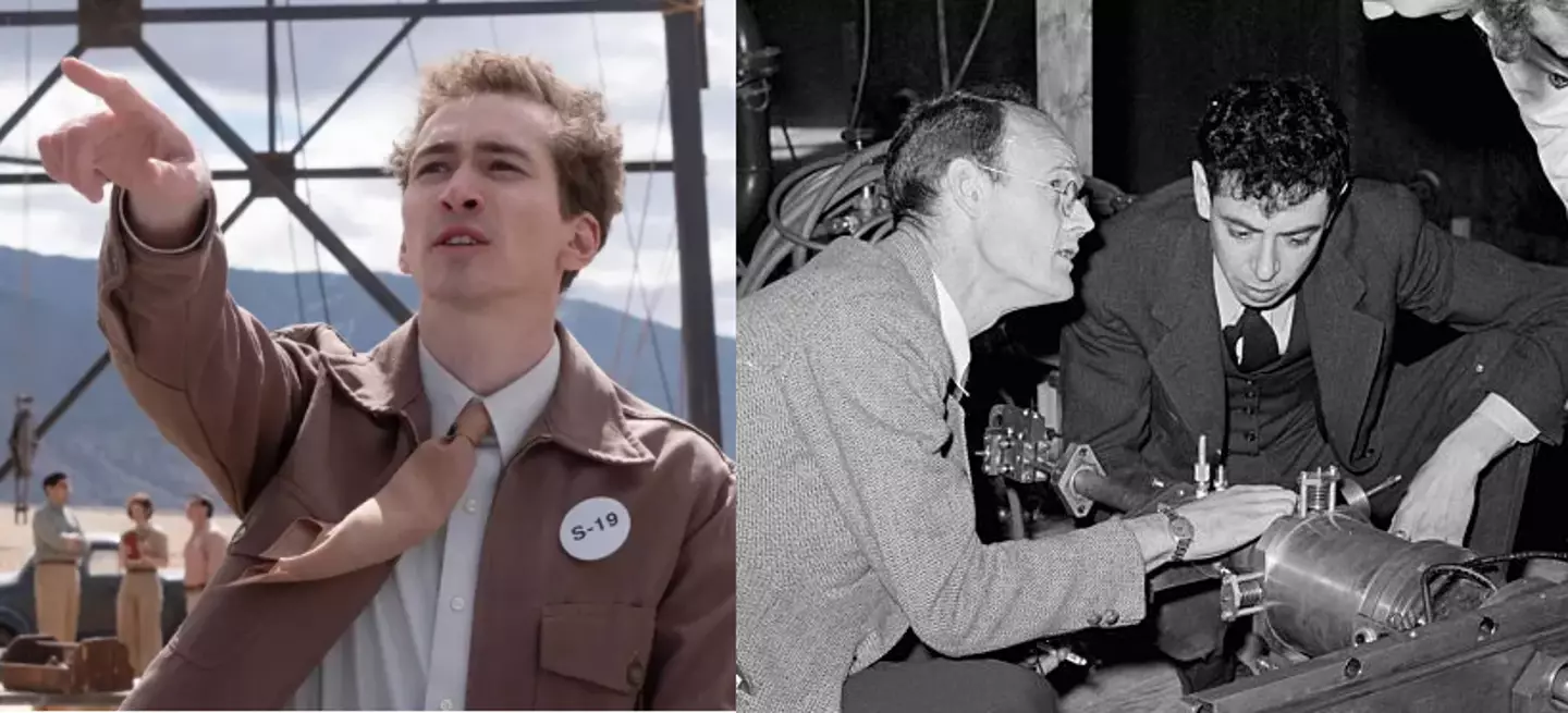 Dylan Arnold plays Frank Oppenheimer, Robert's brother.