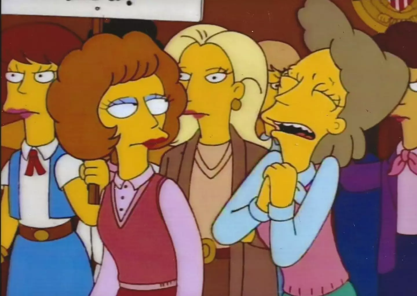 Ned Flanders' beloved wife Maude died in a freak accident at Springfield Speedway. (Disney)