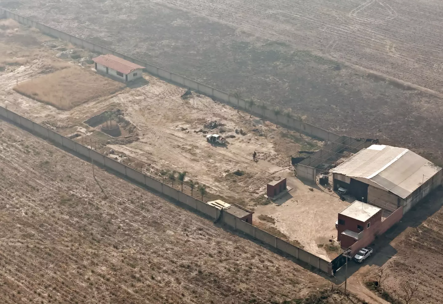 The camp also featured some sort of training course and a crematorium (ULISES RUIZ/AFP via Getty Images)