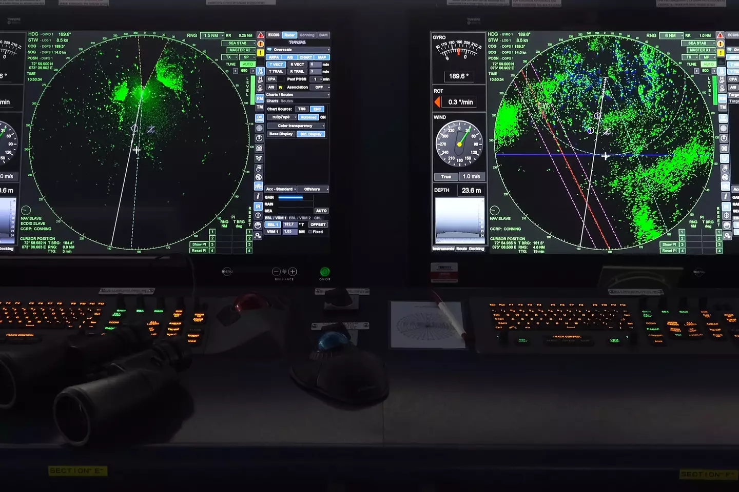 Sonar technology helps ships see and can explore large bodies of water.