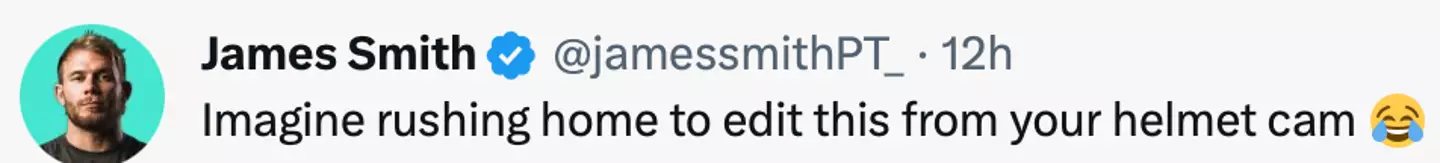 James Smith took to Twitter to criticise the presenter.