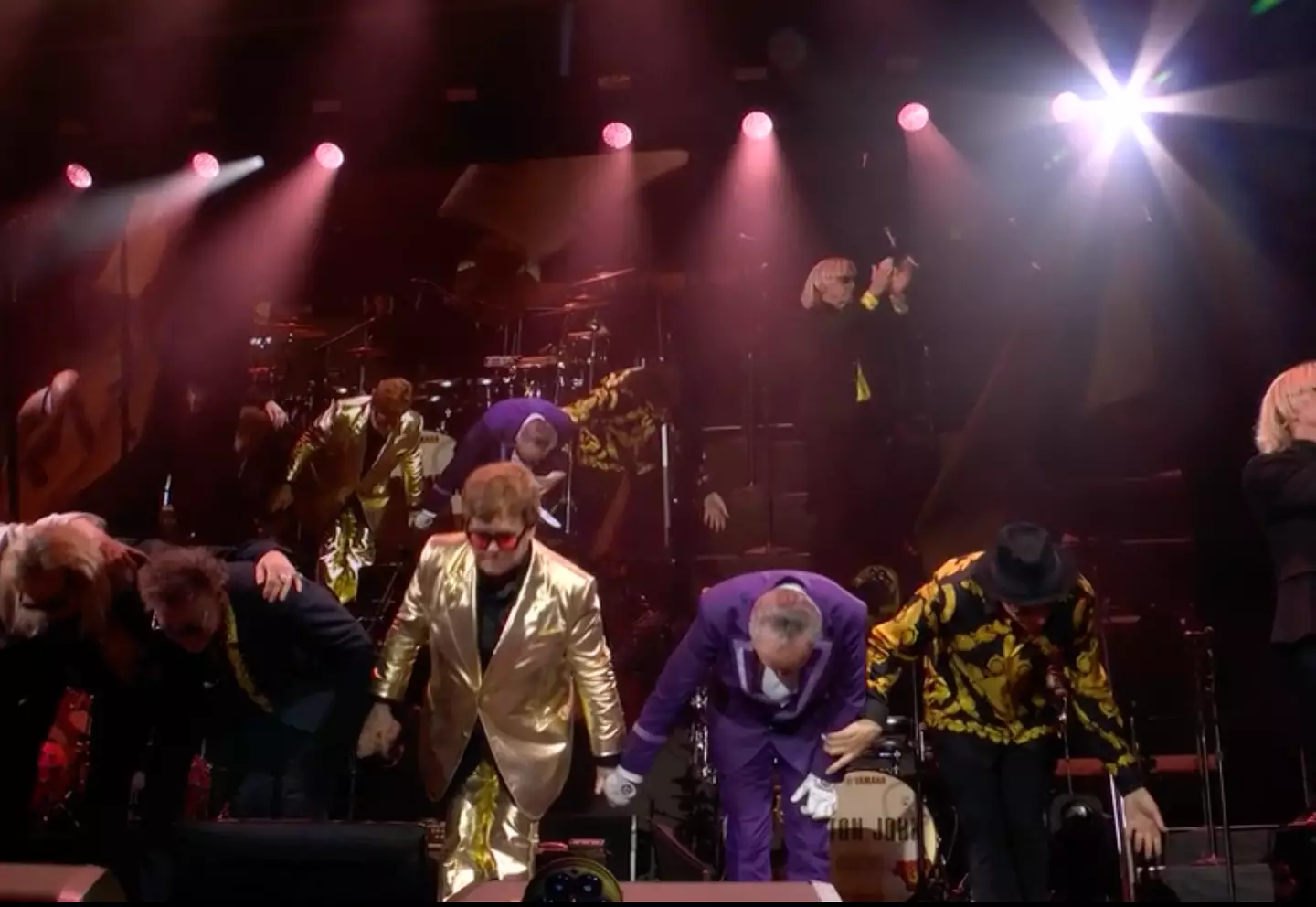 Elton John thanked the crowd as his gig came to an end.