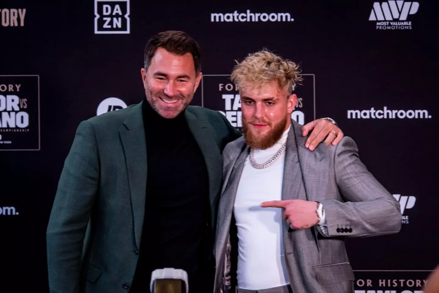 Eddie Hearn and Jake Paul have promoted fights together.