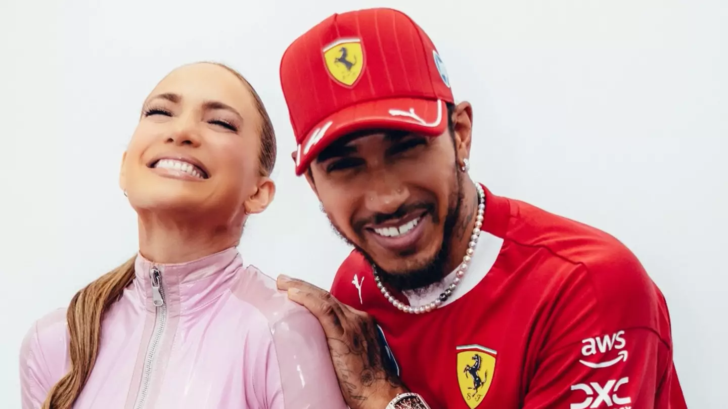 Jennifer Lopez shares photo with Lewis Hamilton at Grand Prix after F1 star admitted to 'taking his shot' with her