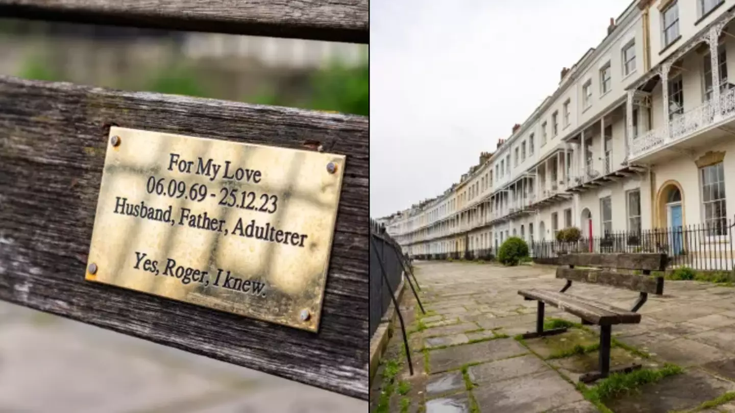 Mystery memorial plaque calling out cheating husband sparks Banksy debate