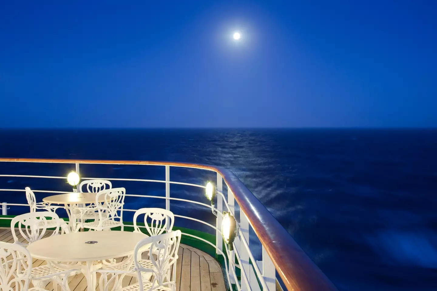 Ever wondered what it's like on board a cruise ship at night? (Getty Stock Image)