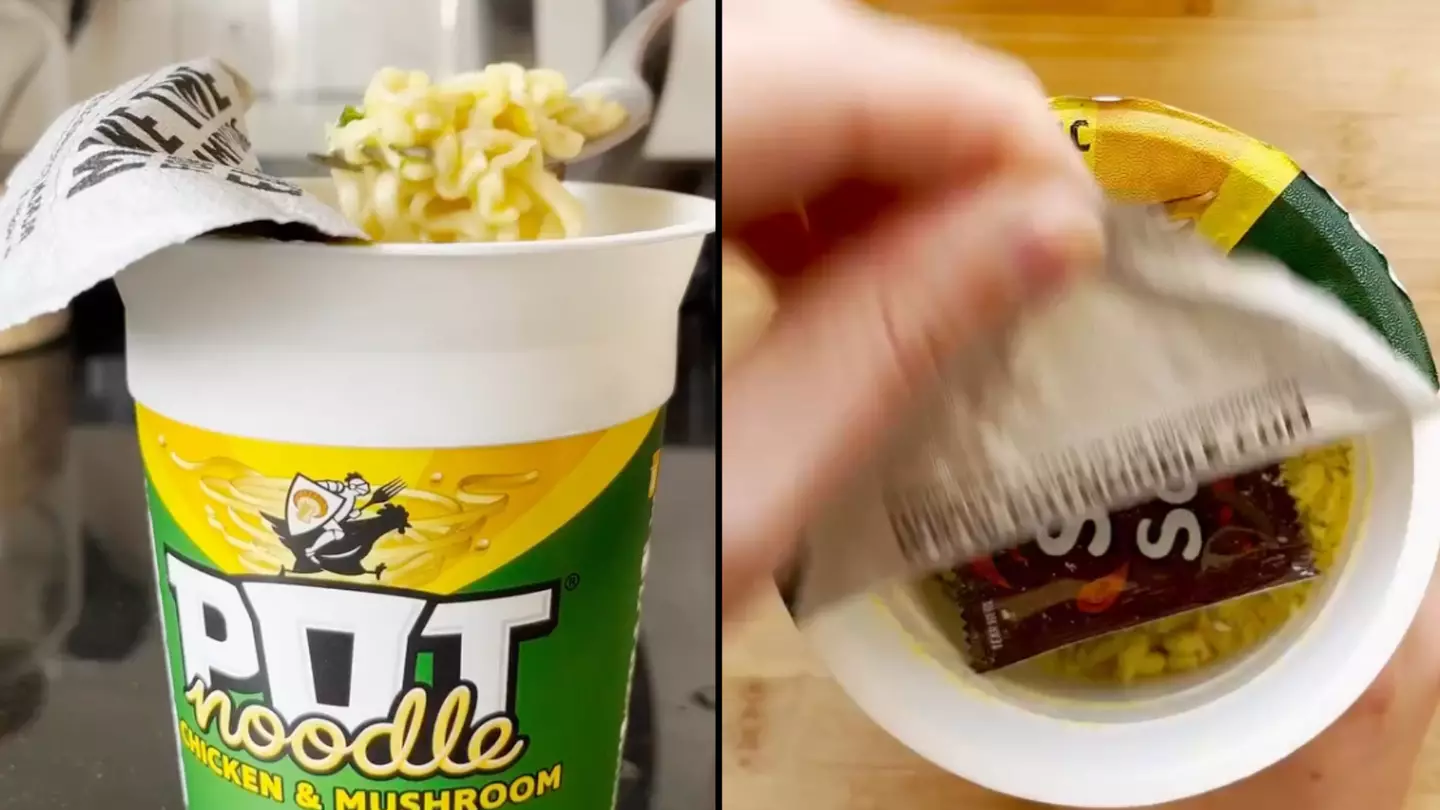 Pot Noodle has controversial advice on how you should eat Chicken and Mushroom flavour