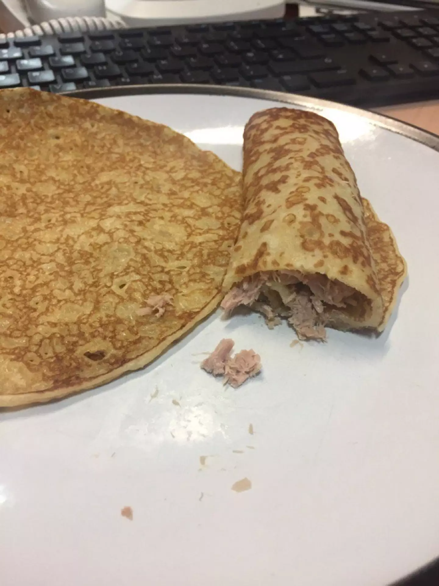 Moose's famous tuna pancakes.