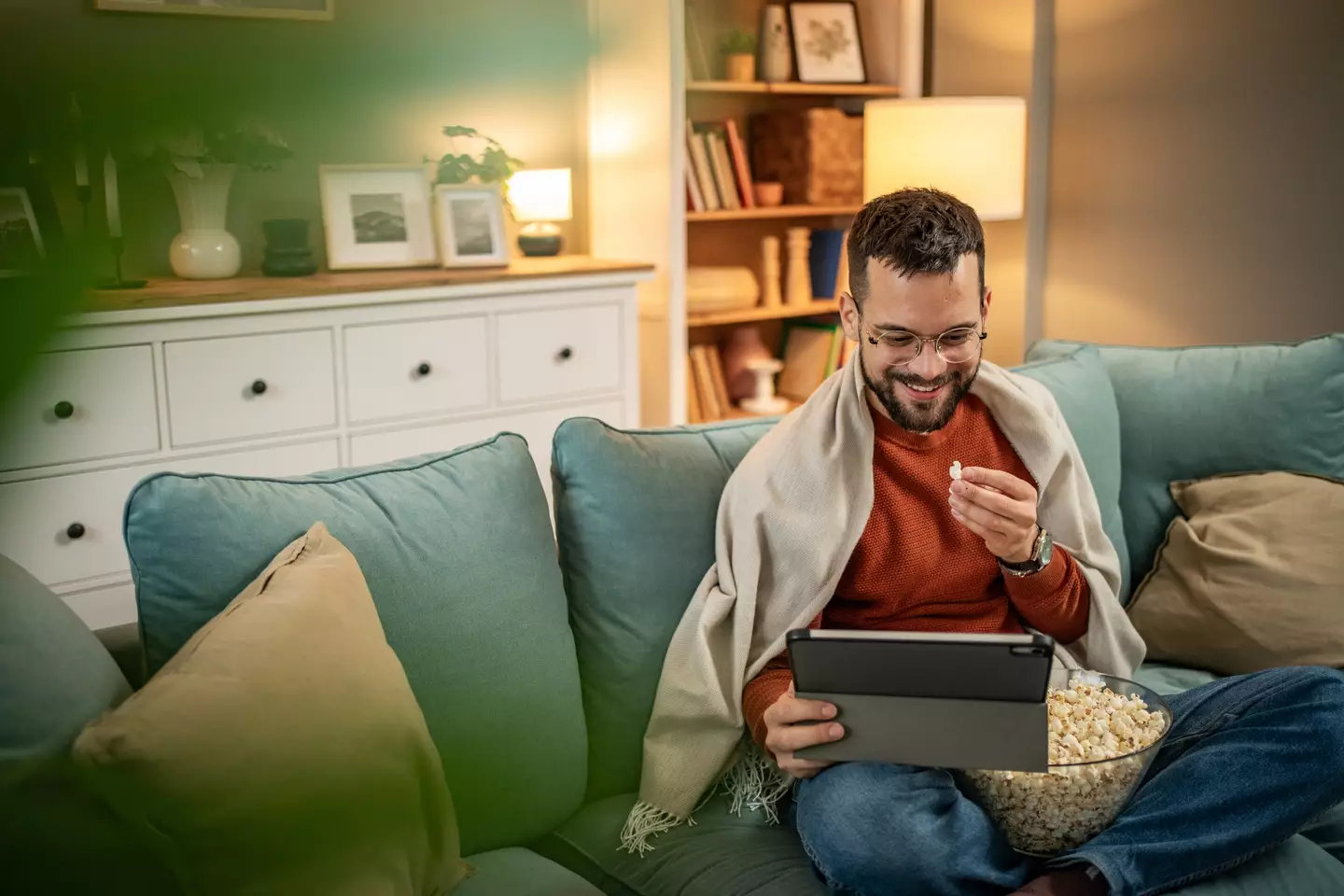 A man using his tablet to stream content (Getty Stock Images)