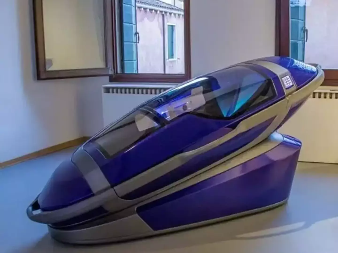 This is the Sarco Pod, a euthanasia device whose creator wants to bring it to the UK. (Exit International)