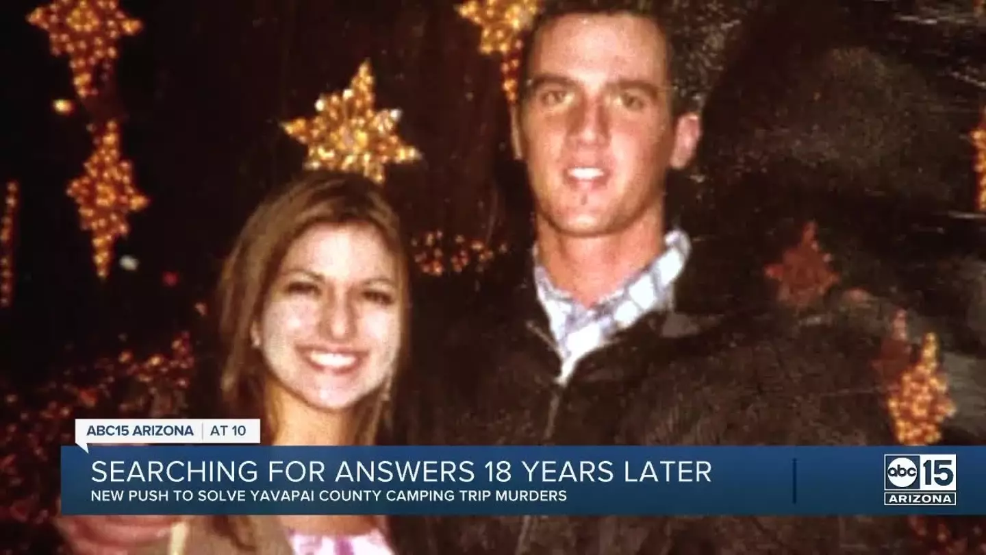 Lisa Gurrieri, 19, and Brandon Rumbaugh, 20, from Arizona, US, were celebrating their one-year anniversary on a camping trip (ABC15)