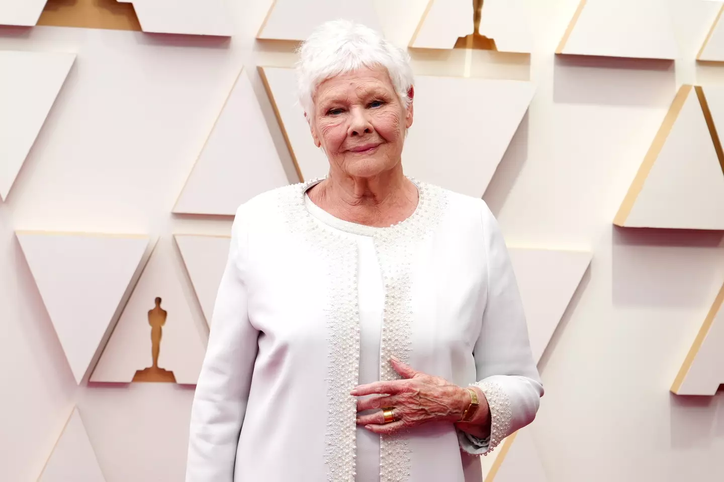 Dame Judi Dench, pictured at the 2022 Oscars, was the punchline for Corden's joke (Jeff Kravitz/FilmMagic)