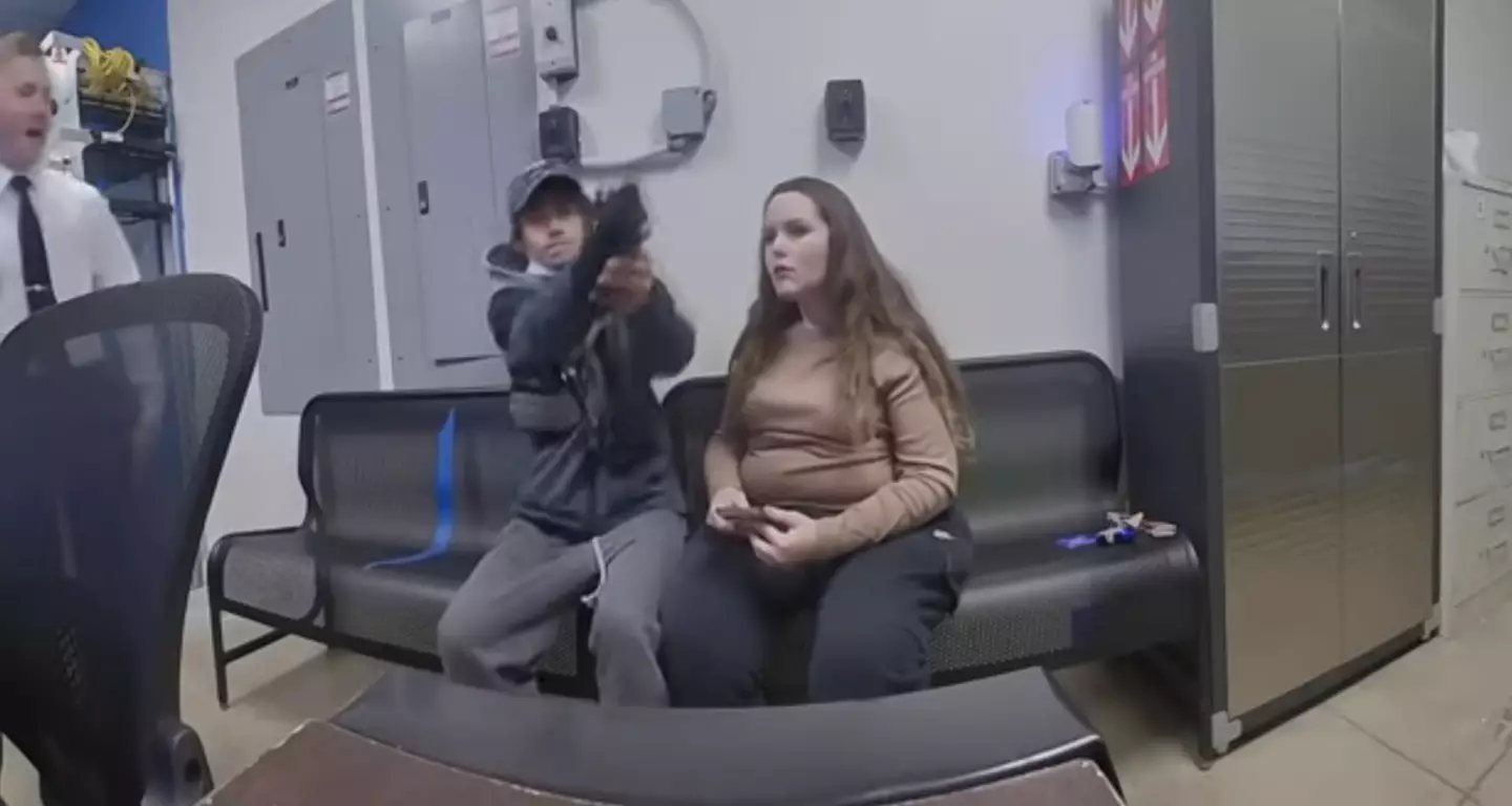 The shocking incident was captured on the police officer's bodycam (Canton Police Department)