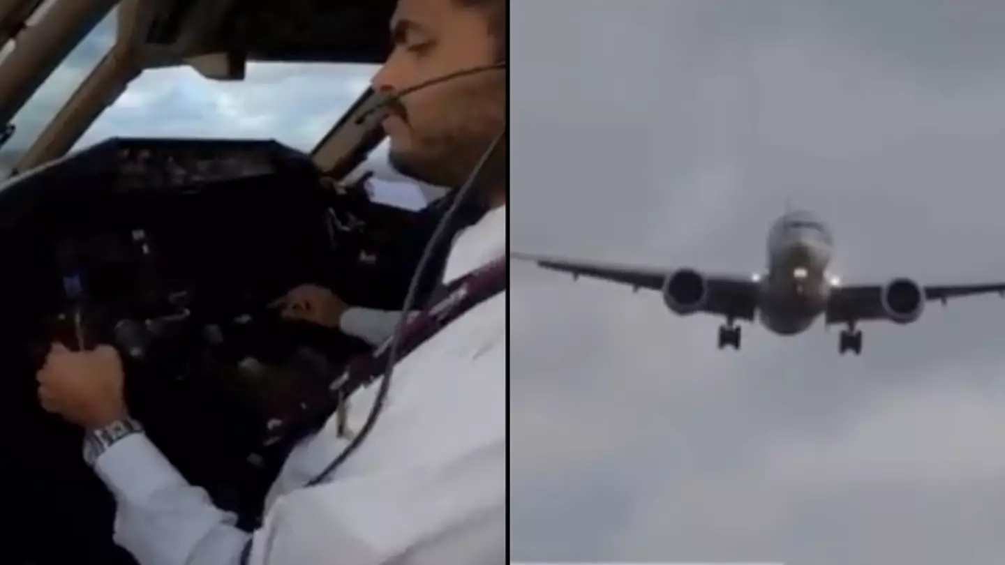 Terrifying Cockpit Footage Shows Pilot Attempting To Land Boeing 777 In Storm Eunice