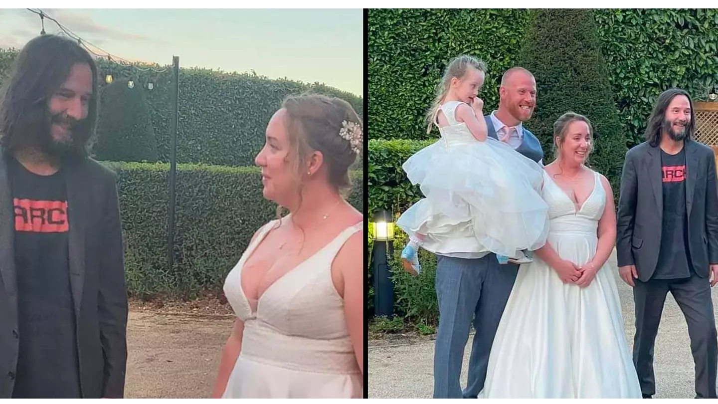 British couple gobsmacked after Keanu Reeves shows up at their wedding reception