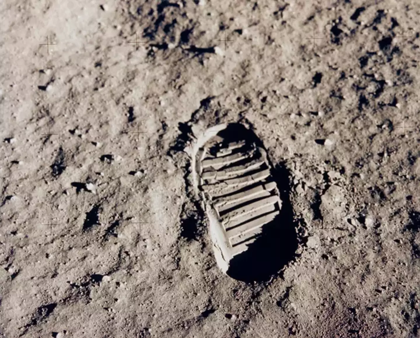If we didn't land on the moon why are our footprints there?