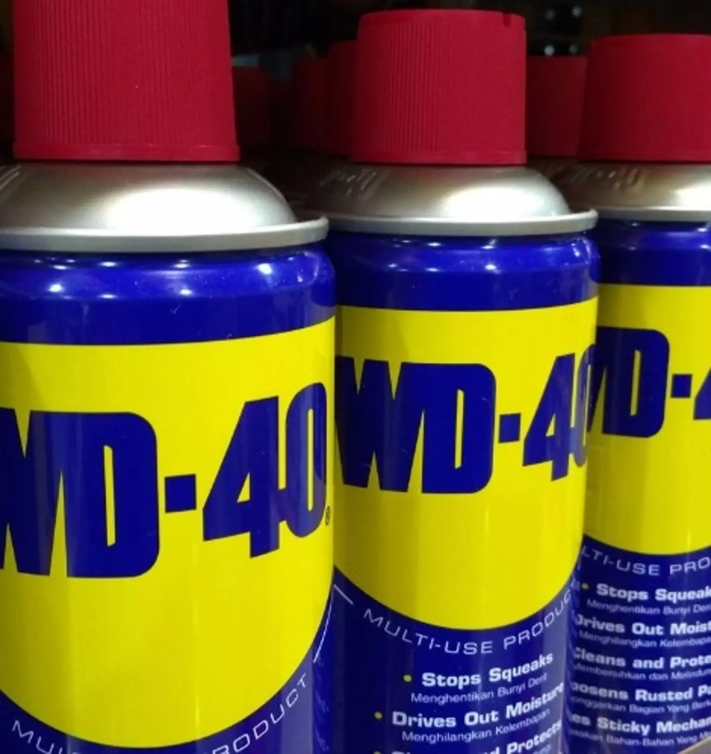 WD-40 is used in 187 countries around the world and has over 2,000 uses.