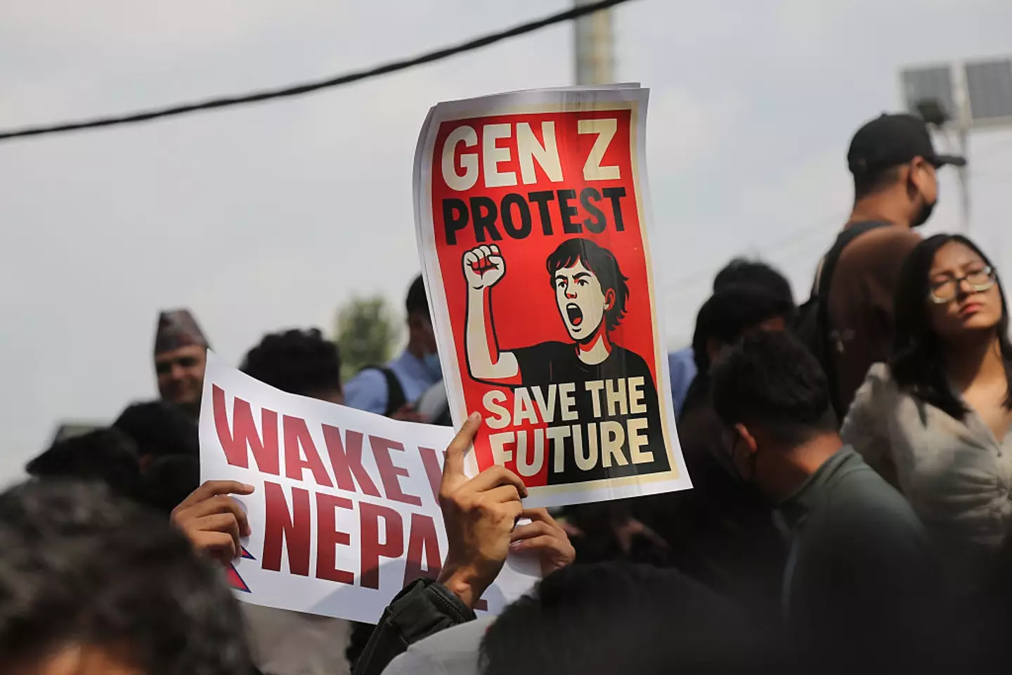 Gen Z has united in the protests against the government in Nepal (Sunil Pradhan/Anadolu via Getty Images)
