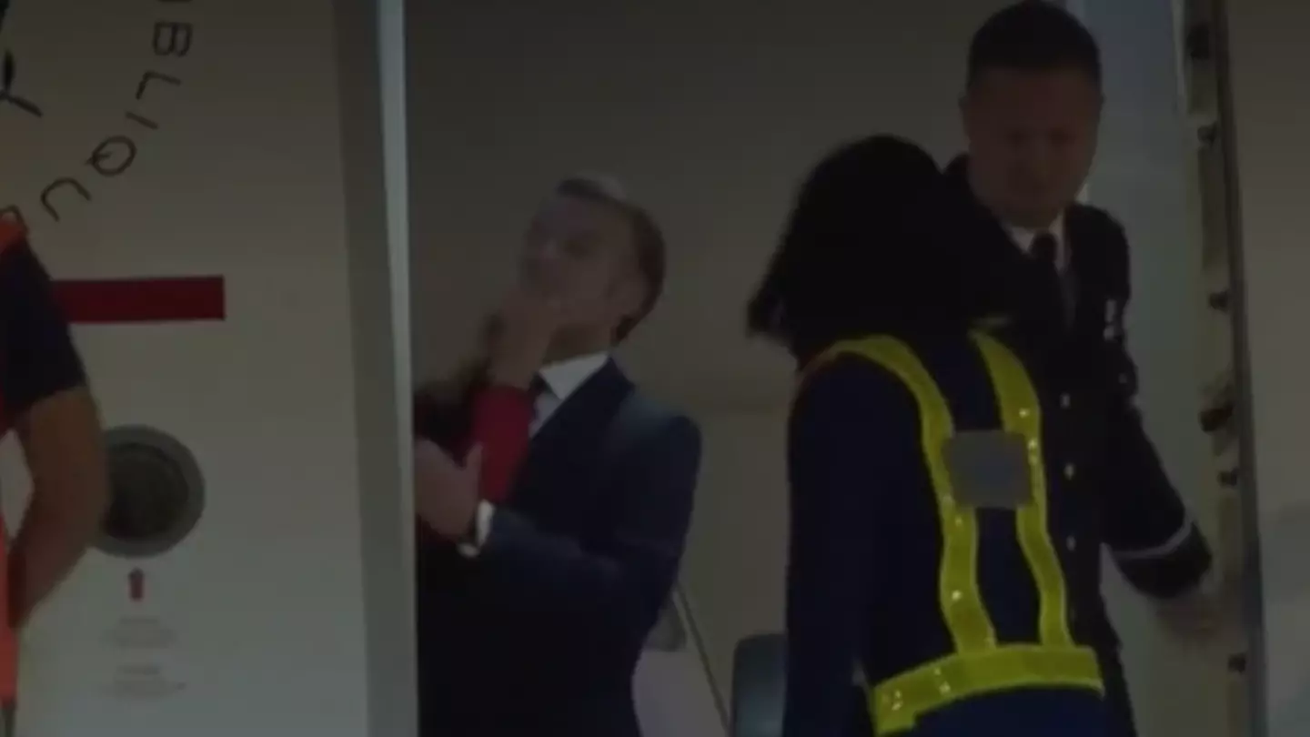 Emmanuel Macron speaks out after footage showed wife 'pushing him in face'