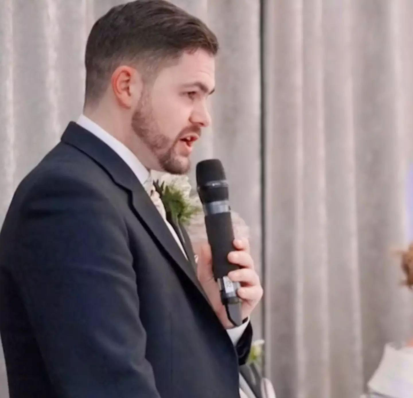 Neil stepped up to give his best man speech.