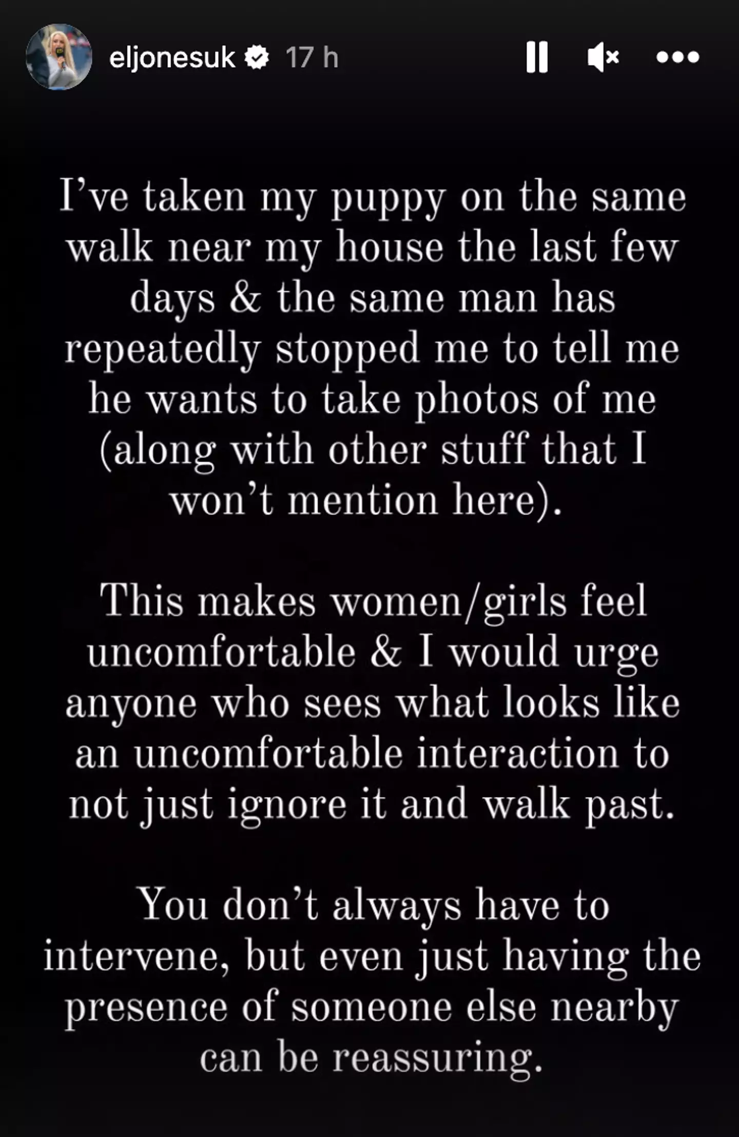 Emma Louis Jones shared her experiences on Instagram.