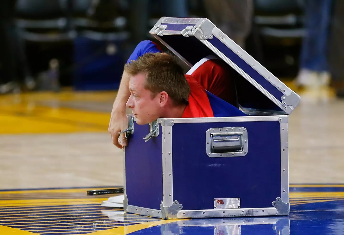 That can't be comfortable. (Thearon W. Henderson/Getty Images)