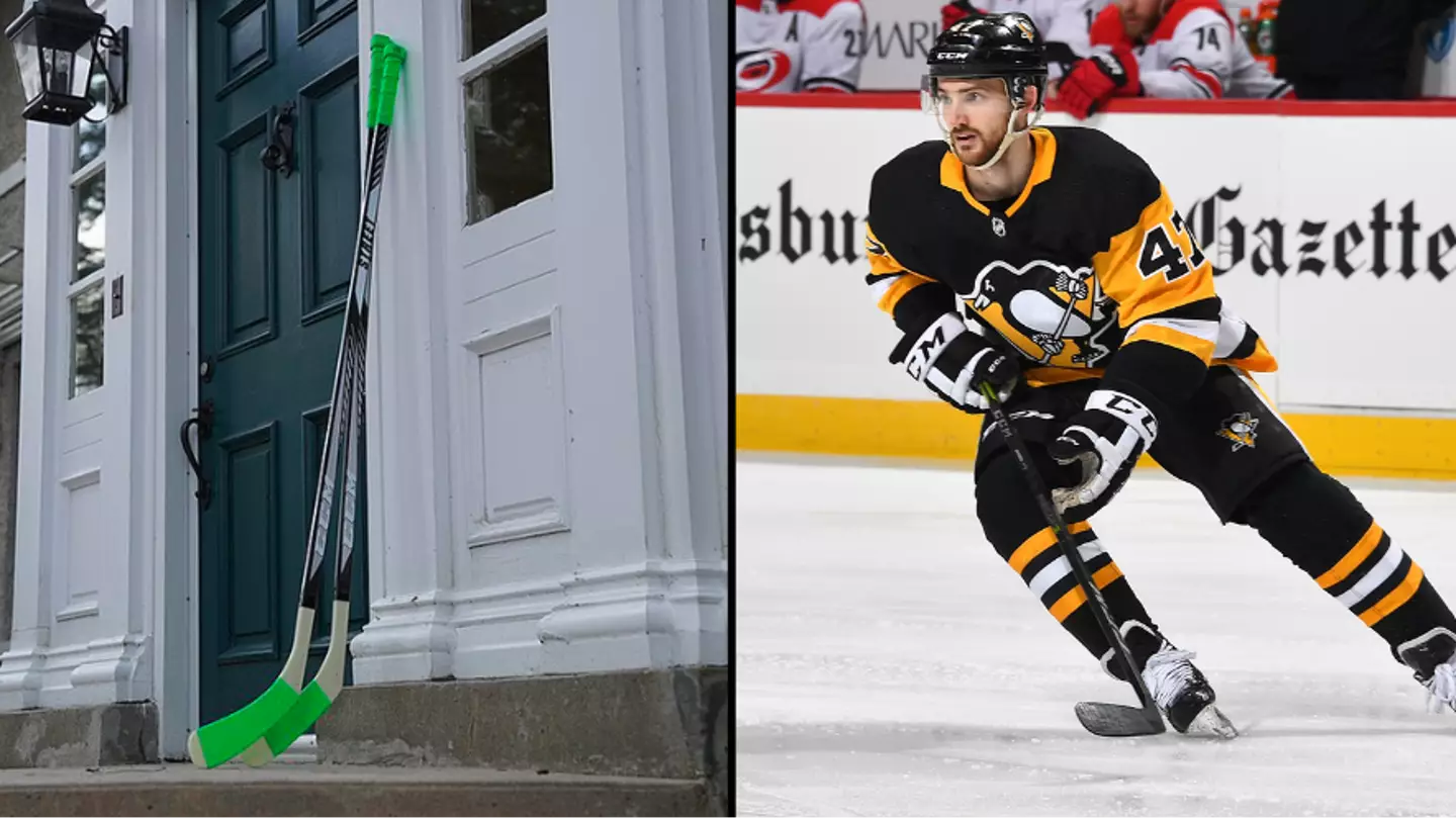 Fans are putting hockey sticks outside their homes following Adam Johnson's tragic death
