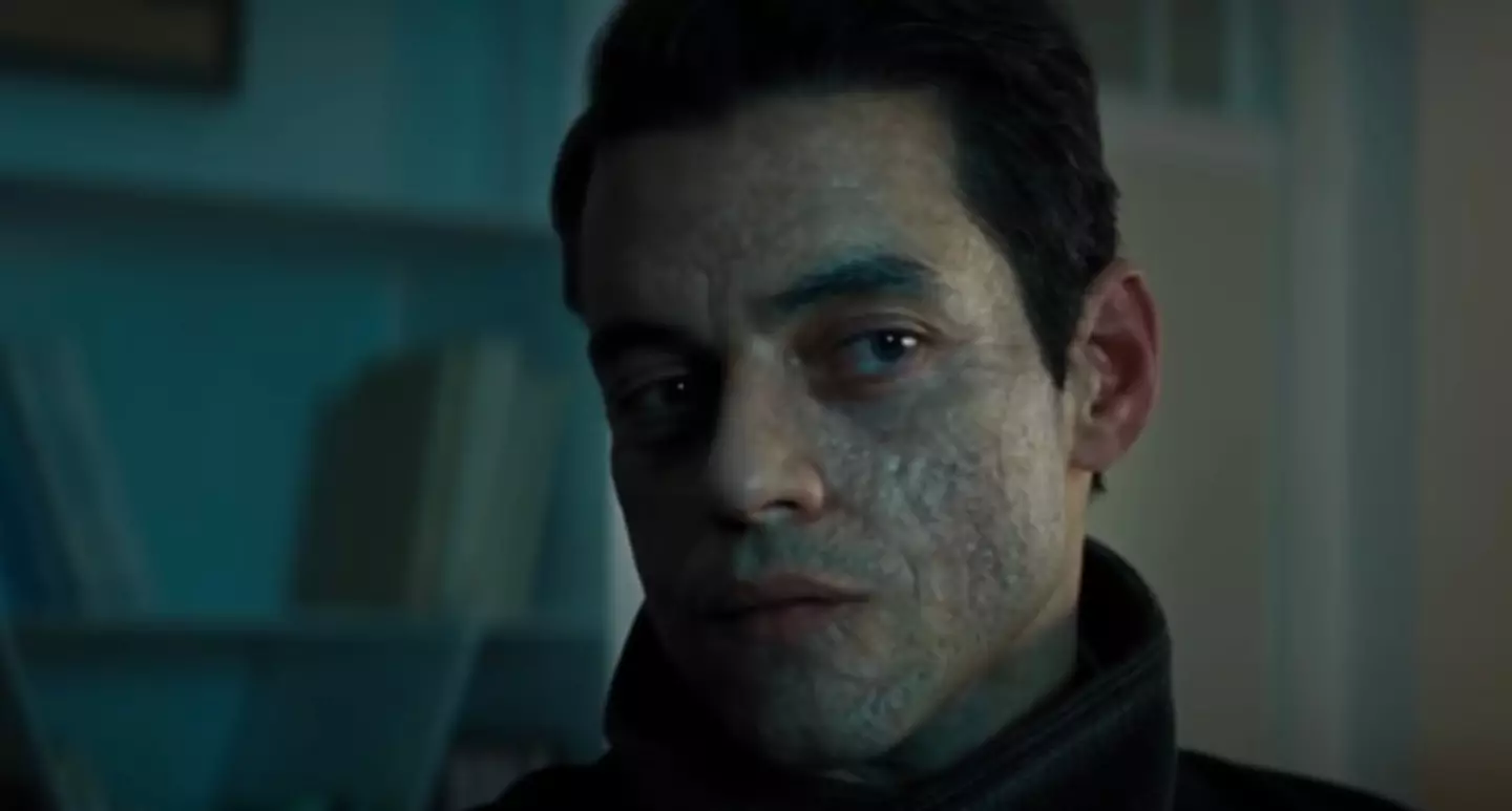Bond villain Rami Malek sported prosthetic scars while starring in No Time To Die (Universal Pictures)