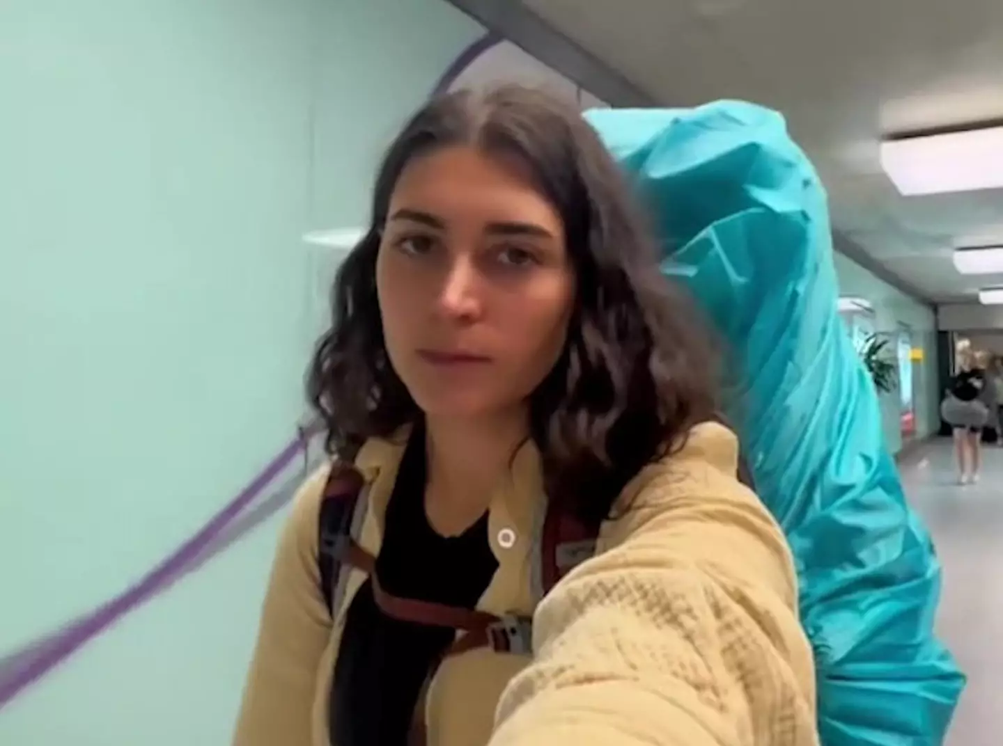 Chloe was unfamiliar with one rule when travelling through the UK.