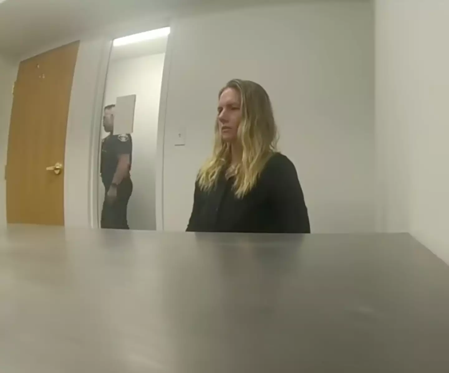 During the police interview, the officers ask her several questions about her children and the mother refuses to comment.