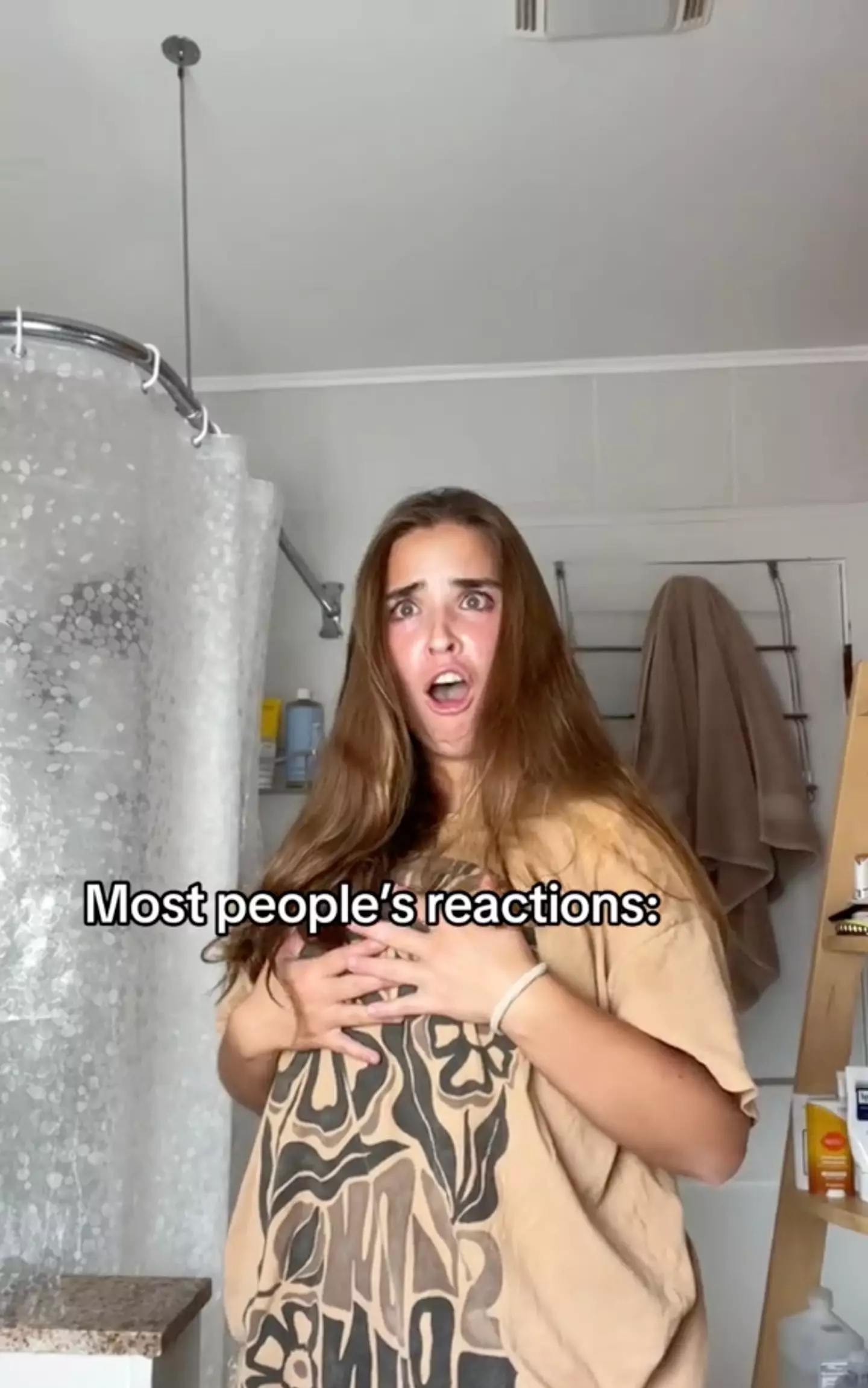 The 21-year-old said she is used to people being shocked by her bathroom habits.