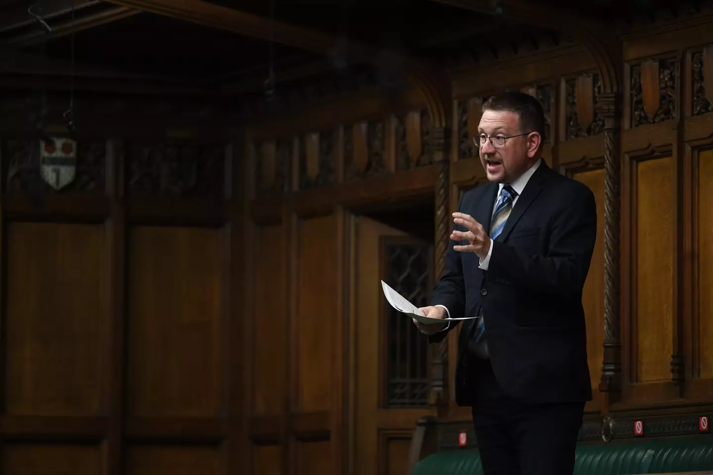 Andrew Gwynne doubled down on the government's commitment to not banning smoking in pub beer gardens (UK Parliament/Jessica Taylor)