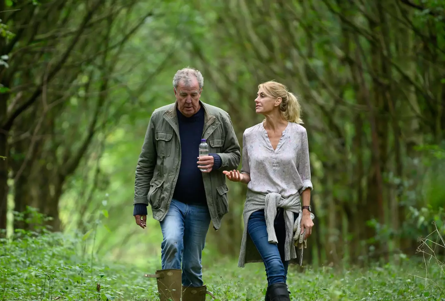 The farmer is happy that Clarkson is at least realistic about farm life. (Prime Video)