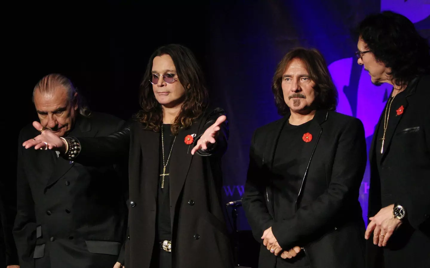 Ozzy and his Black Sabbath bandmates.