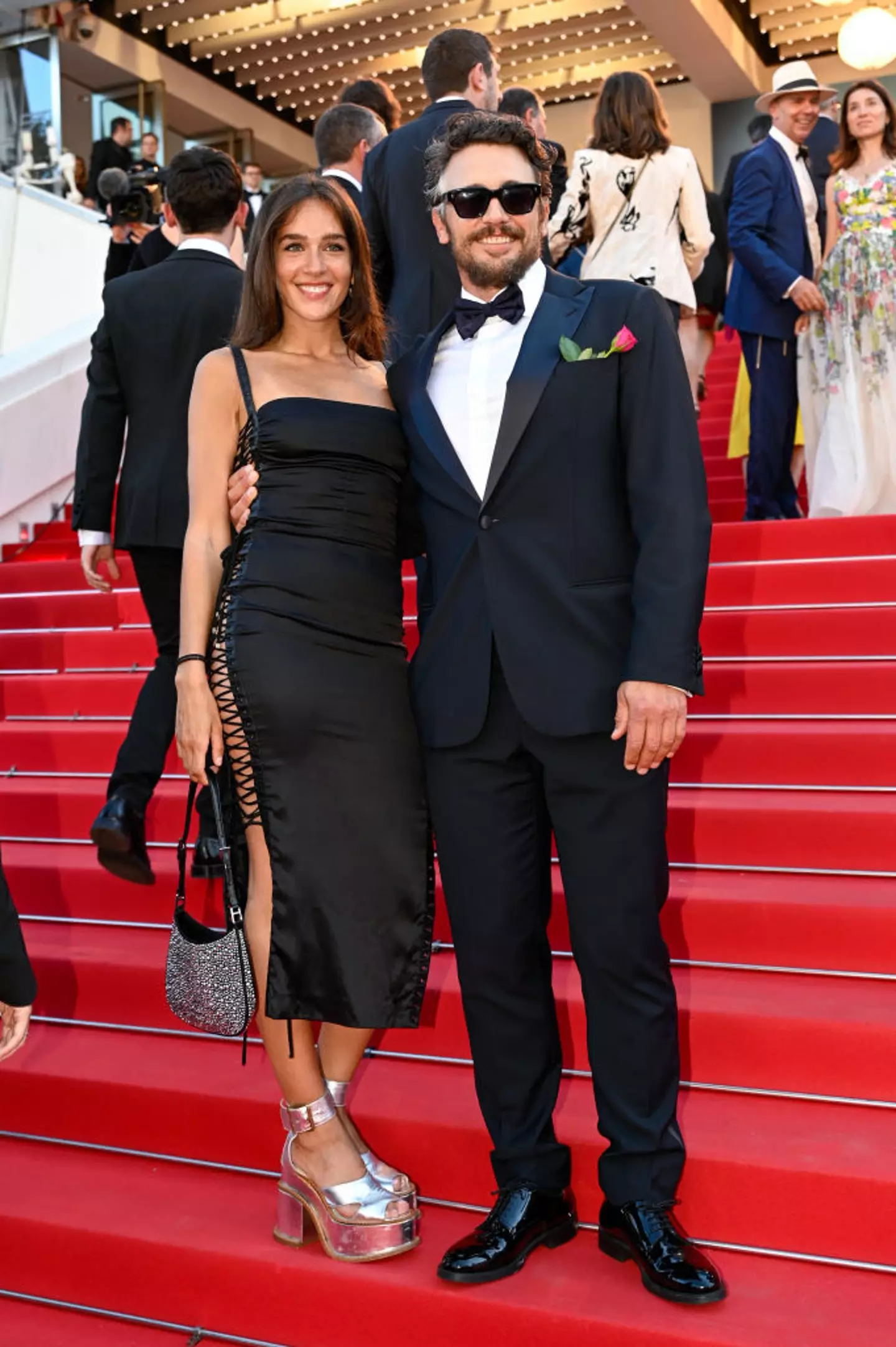 Franco, 46, pictured with his girlfriend Isabel Pakzad, 28. (Stephane Cardinale - Corbis/Corbis via Getty Images)