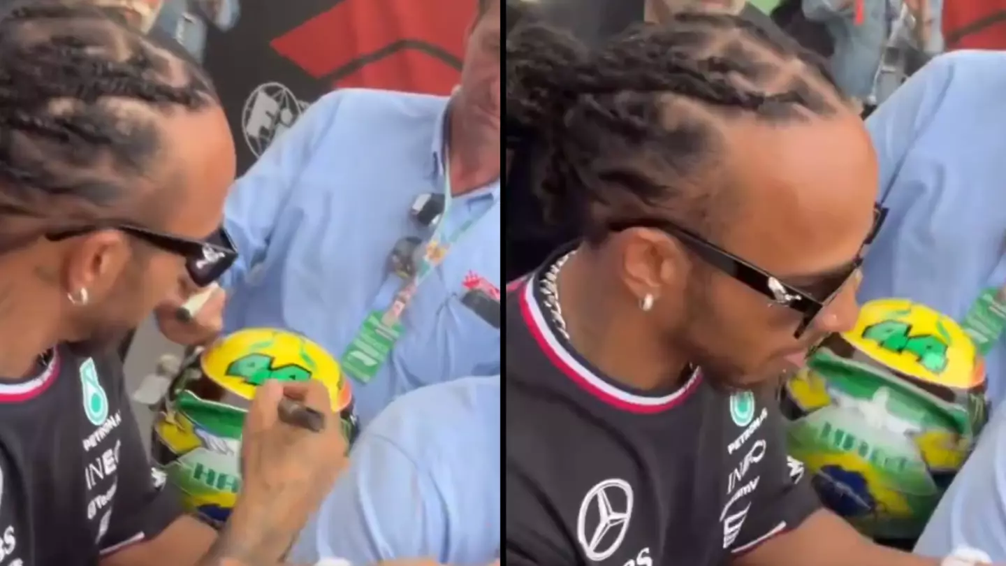 Lewis Hamilton explained why he refuses to sign helmets as F1 star receives backlash over viral video