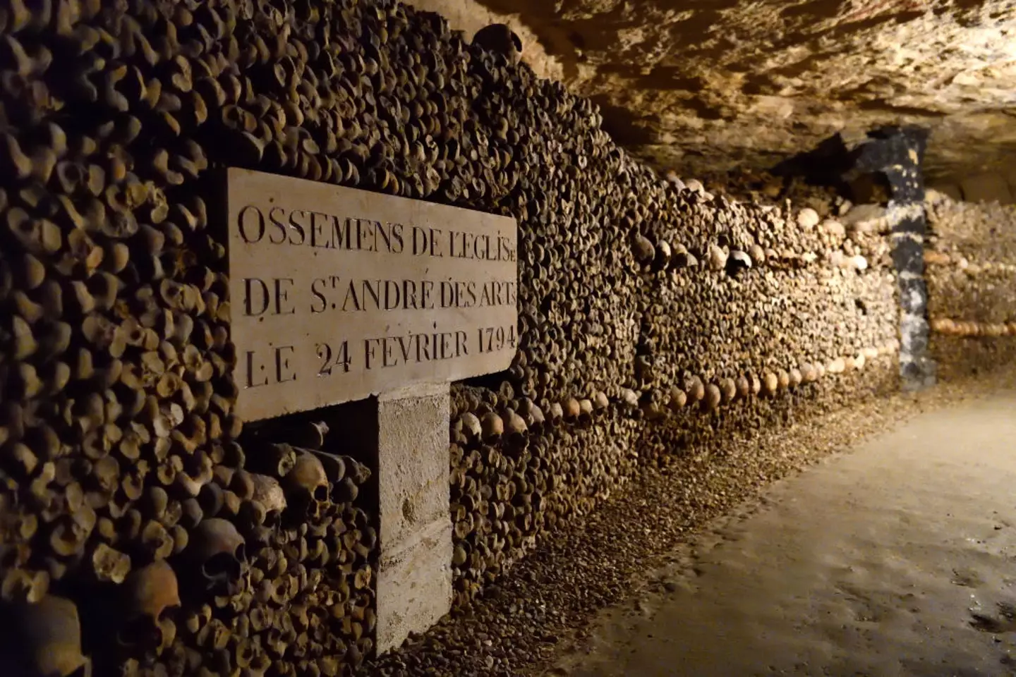The catacombs originated as a way to bury the dead.