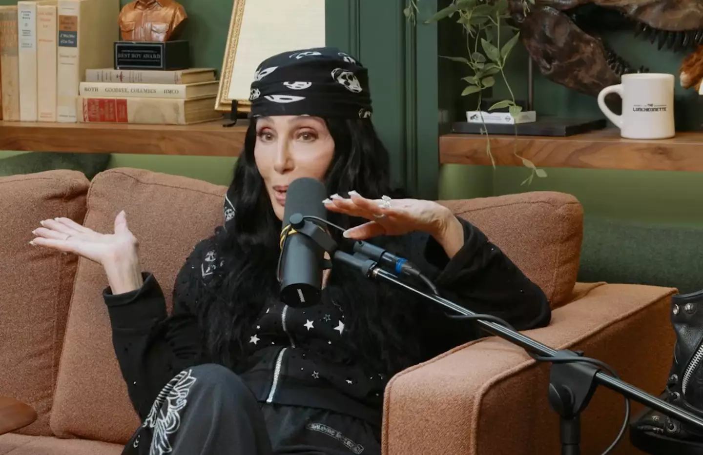 Cher decided to roast Dax on his own podcast (YouTube/Armchair Expert with Dax Shepard)