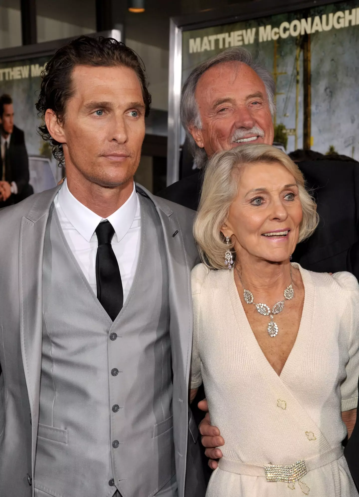Matthew McConaughey with his mother Kay McCabe and father James Donald McConaughey (Lester Cohen/WireImage)