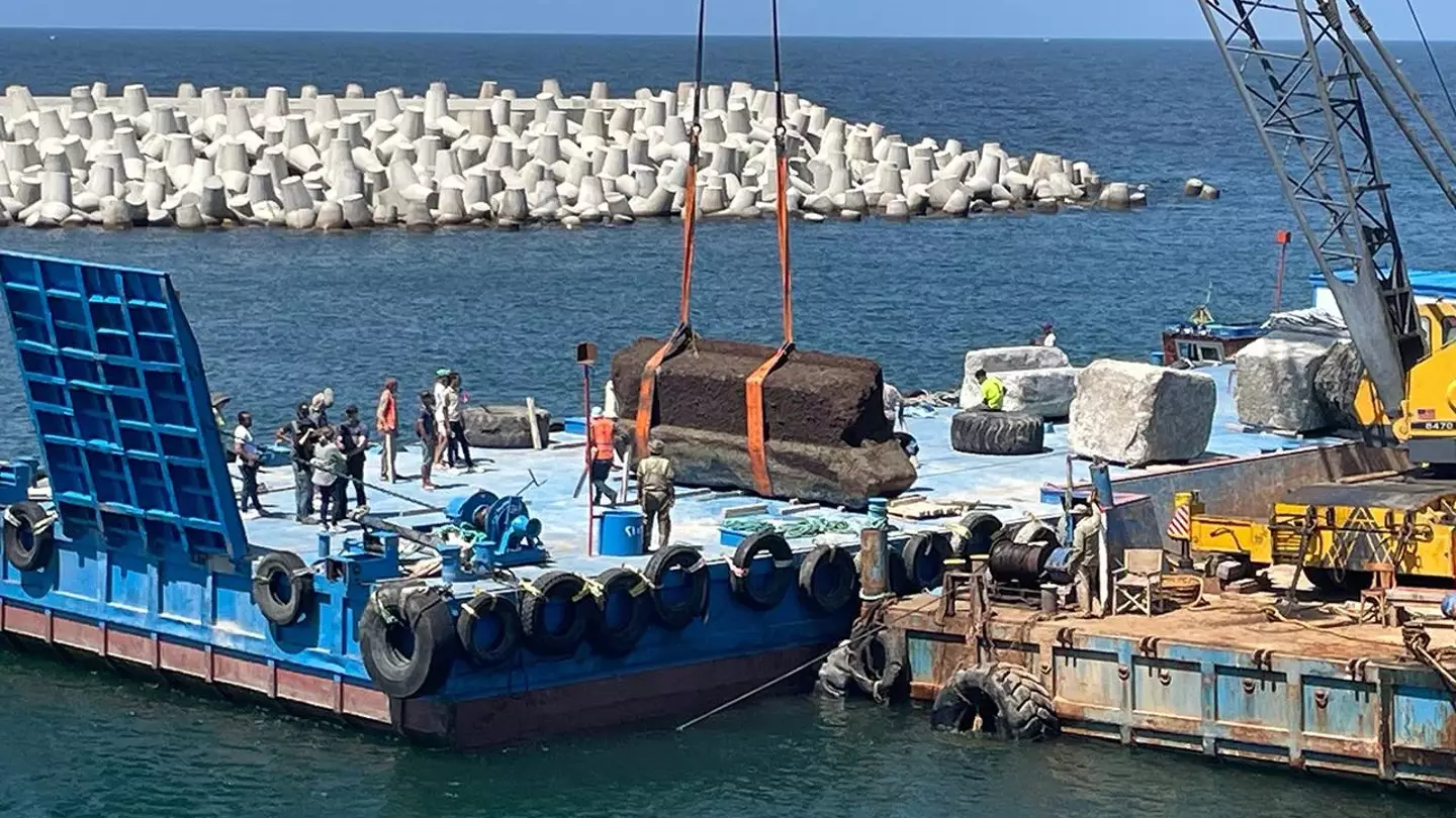 Archaeologists recover one of the Seven Wonders of the Ancient World from the ocean's floor after 700 years