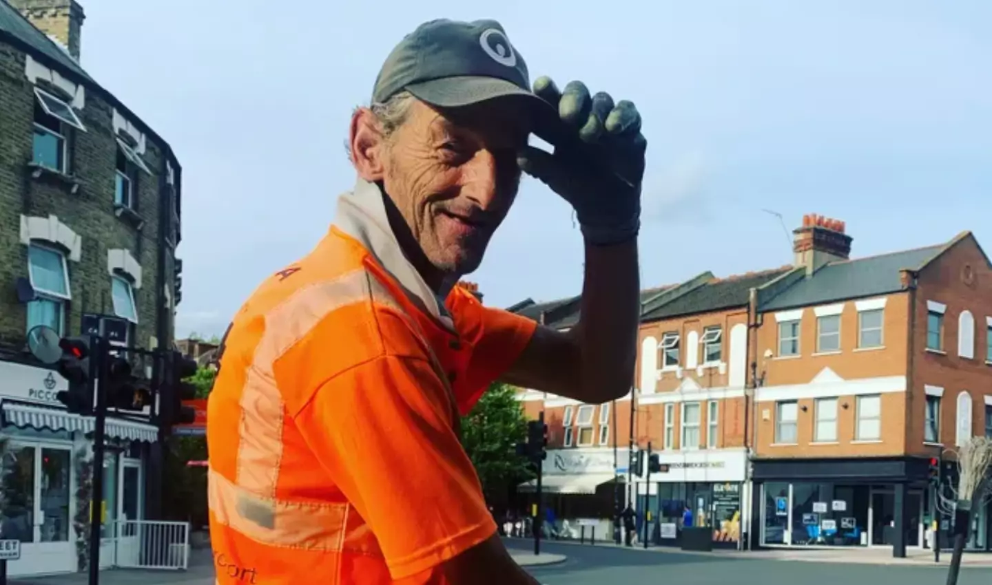 Paul has been cleaning the streets since 2017. (GoFundMe)