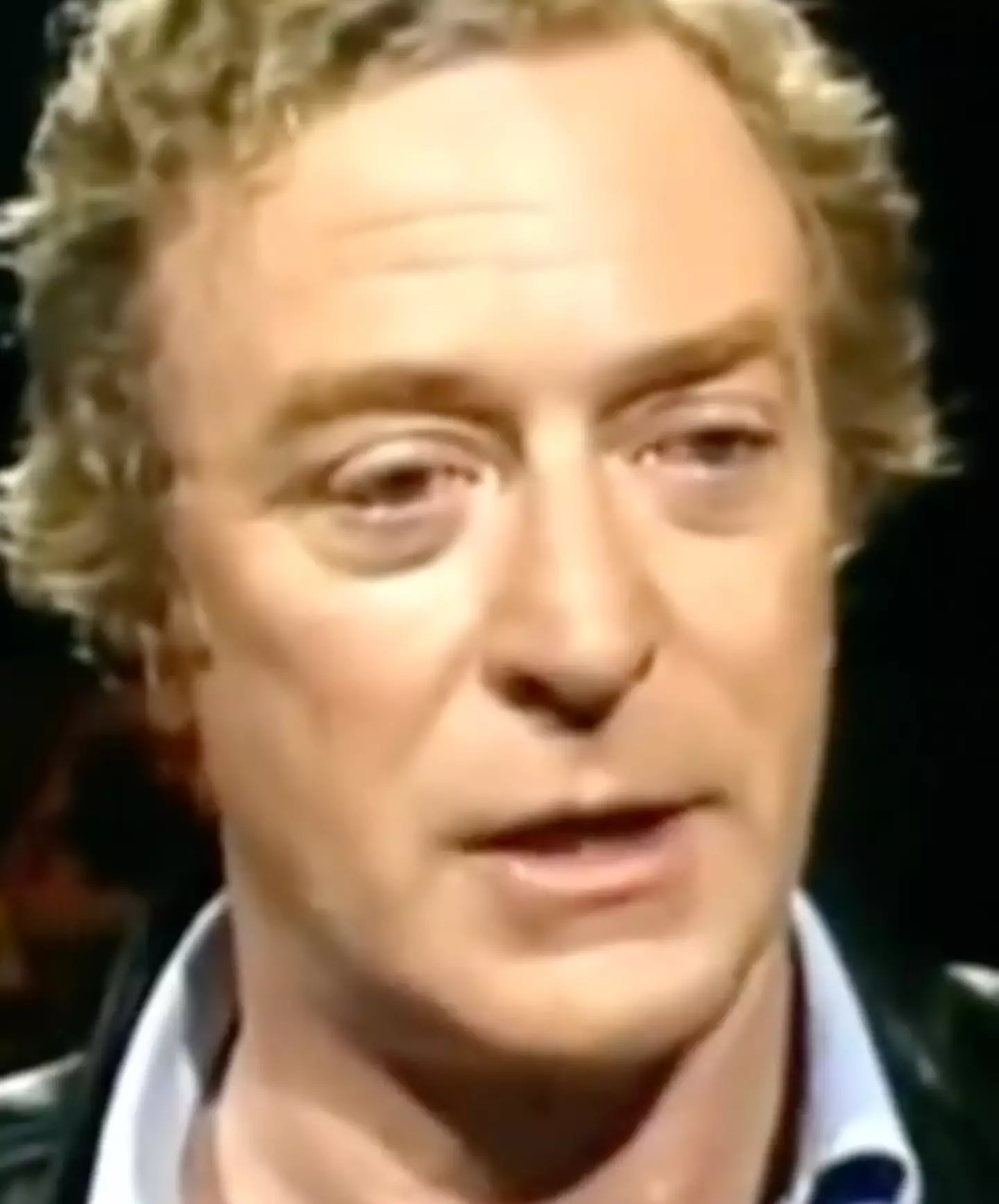 Sir Michael Caine says actors are often guilty of giving weak eye contact.