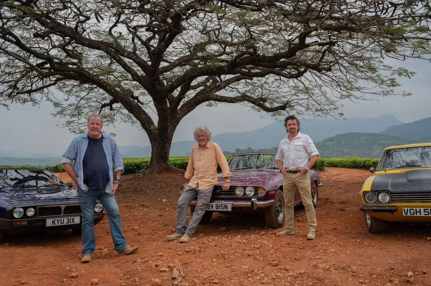 The trio are driving cars across Zimbabwe for the final special (Amazon Prime Video)