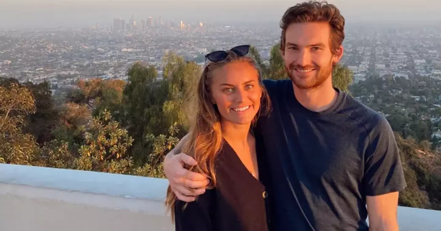 Adam Johnson and his fiancee Ryan Wolfe (Instagram/Ryan Wolfe)