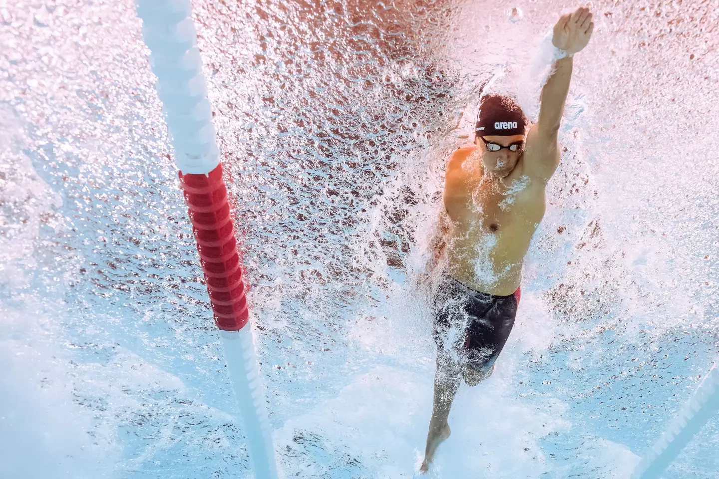 There's been a shortfall of swimming world records at the Olympics so far. (MANAN VATSYAYANA/AFP via Getty Images)